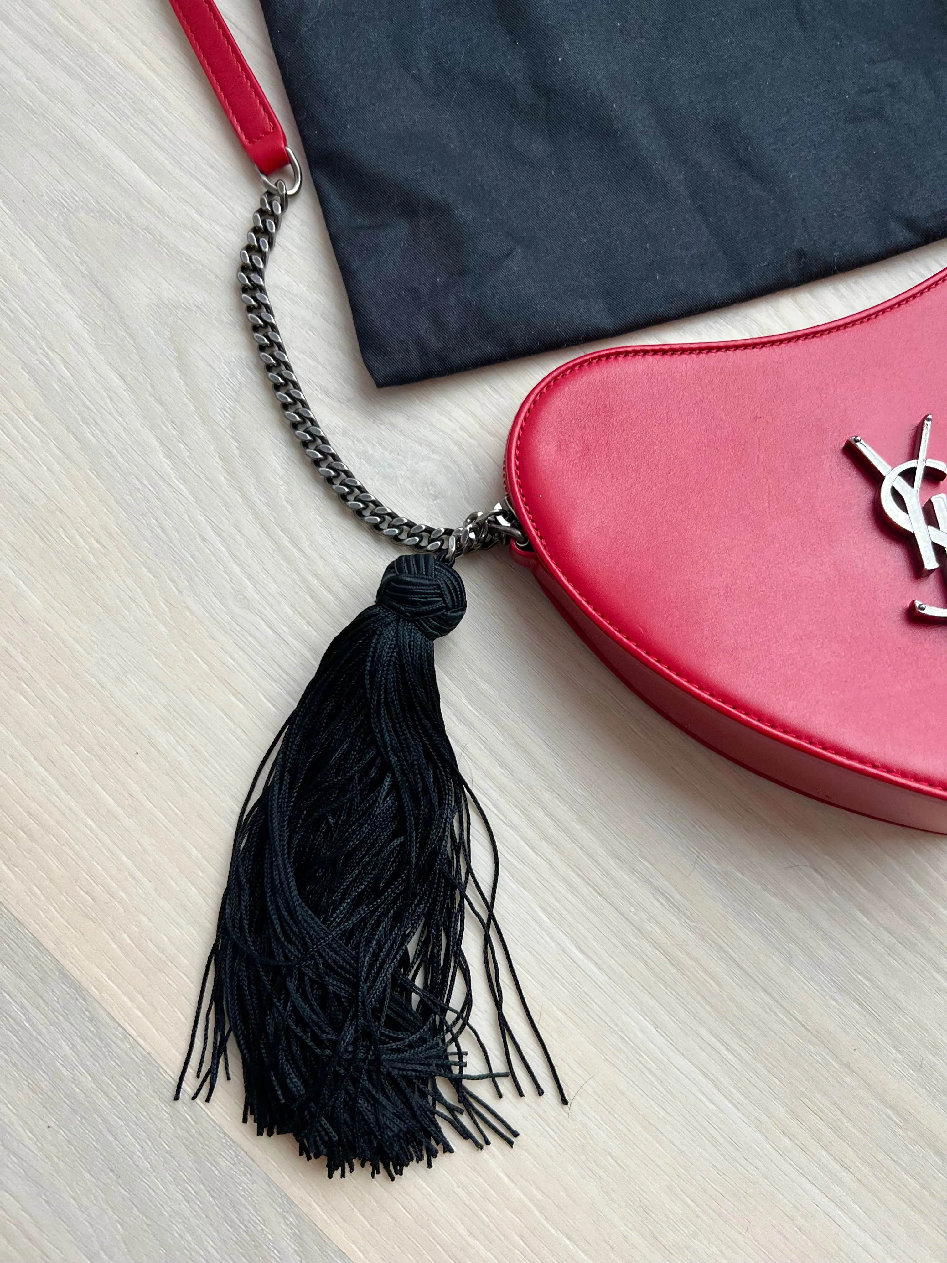 Heart Tassel Bag by Saint Laurent