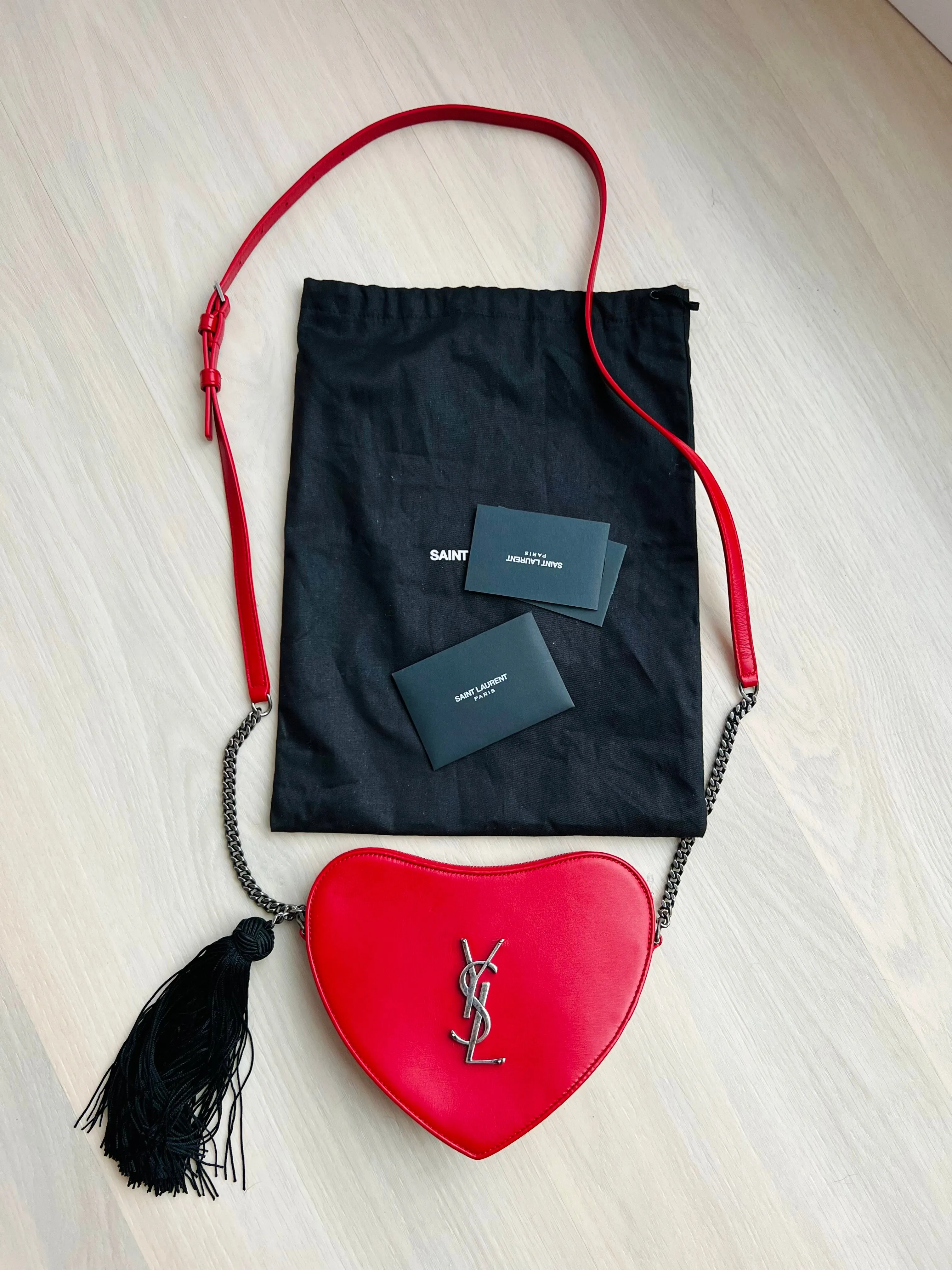 Heart Tassel Bag by Saint Laurent