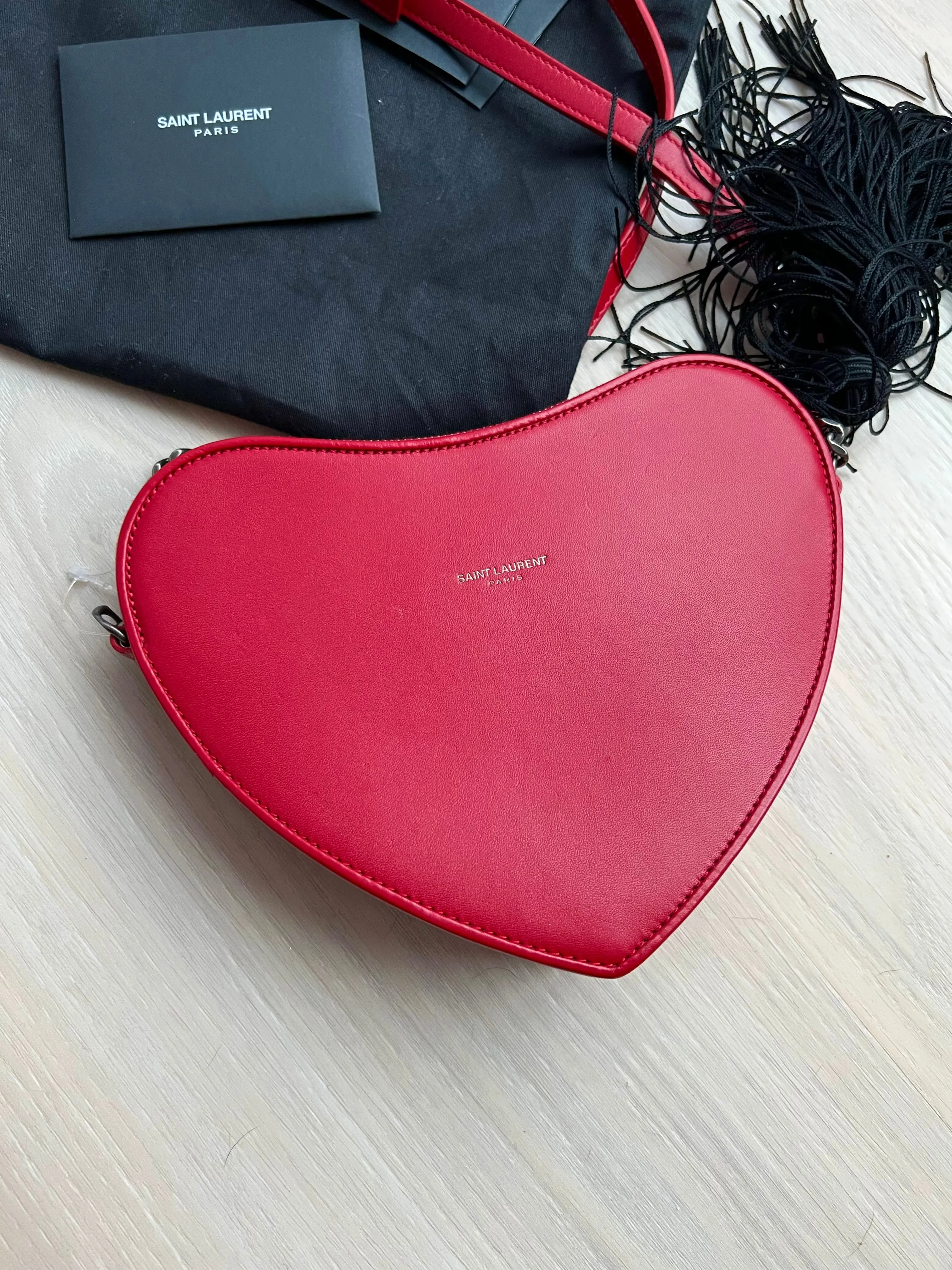 Heart Tassel Bag by Saint Laurent