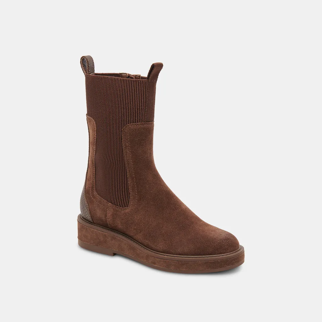 Cocoa Suede Boots in Waterproof | Dolce Vita - Elyse H2O 6950765494338