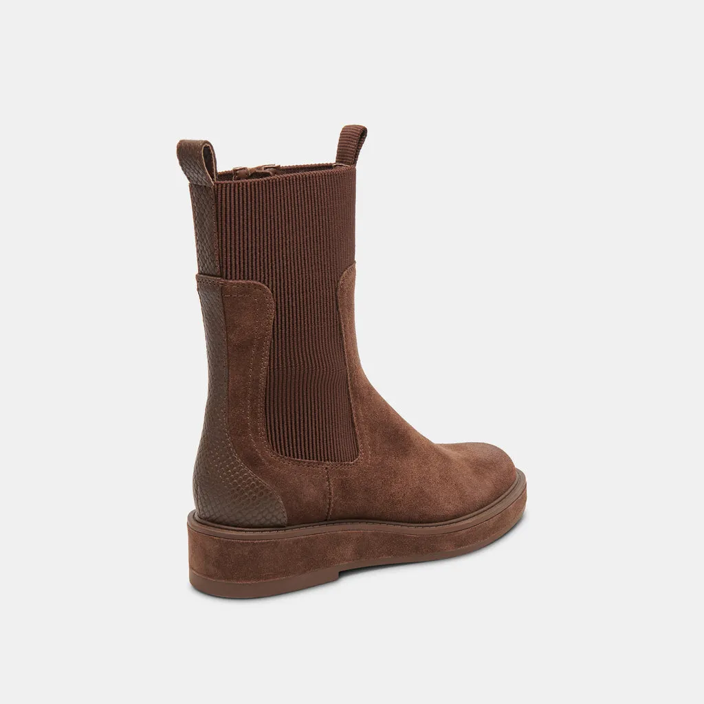 Cocoa Suede Boots in Waterproof | Dolce Vita - Elyse H2O 6950765494338