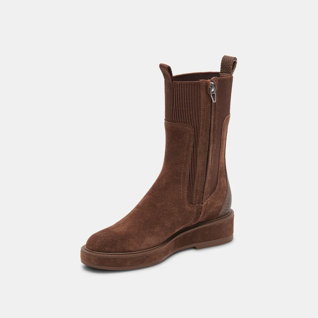 Cocoa Suede Boots in Waterproof | Dolce Vita - Elyse H2O 6950765494338