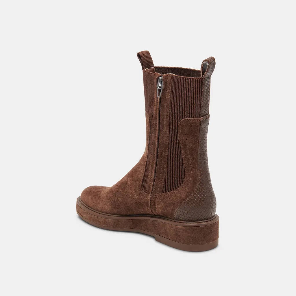 Cocoa Suede Boots in Waterproof | Dolce Vita - Elyse H2O 6950765494338