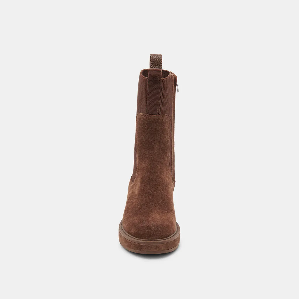 Cocoa Suede Boots in Waterproof | Dolce Vita - Elyse H2O 6950765494338