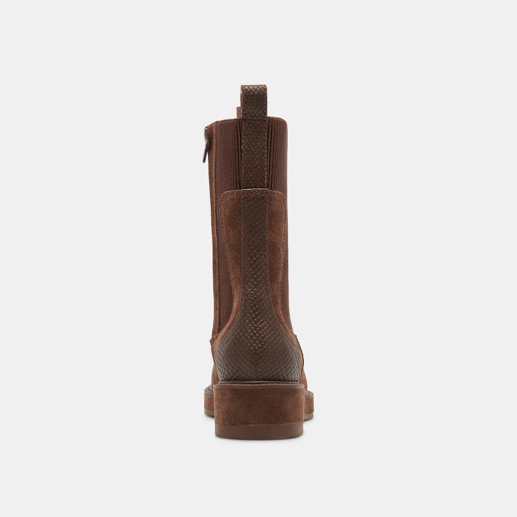 Cocoa Suede Boots in Waterproof | Dolce Vita - Elyse H2O 6950765494338