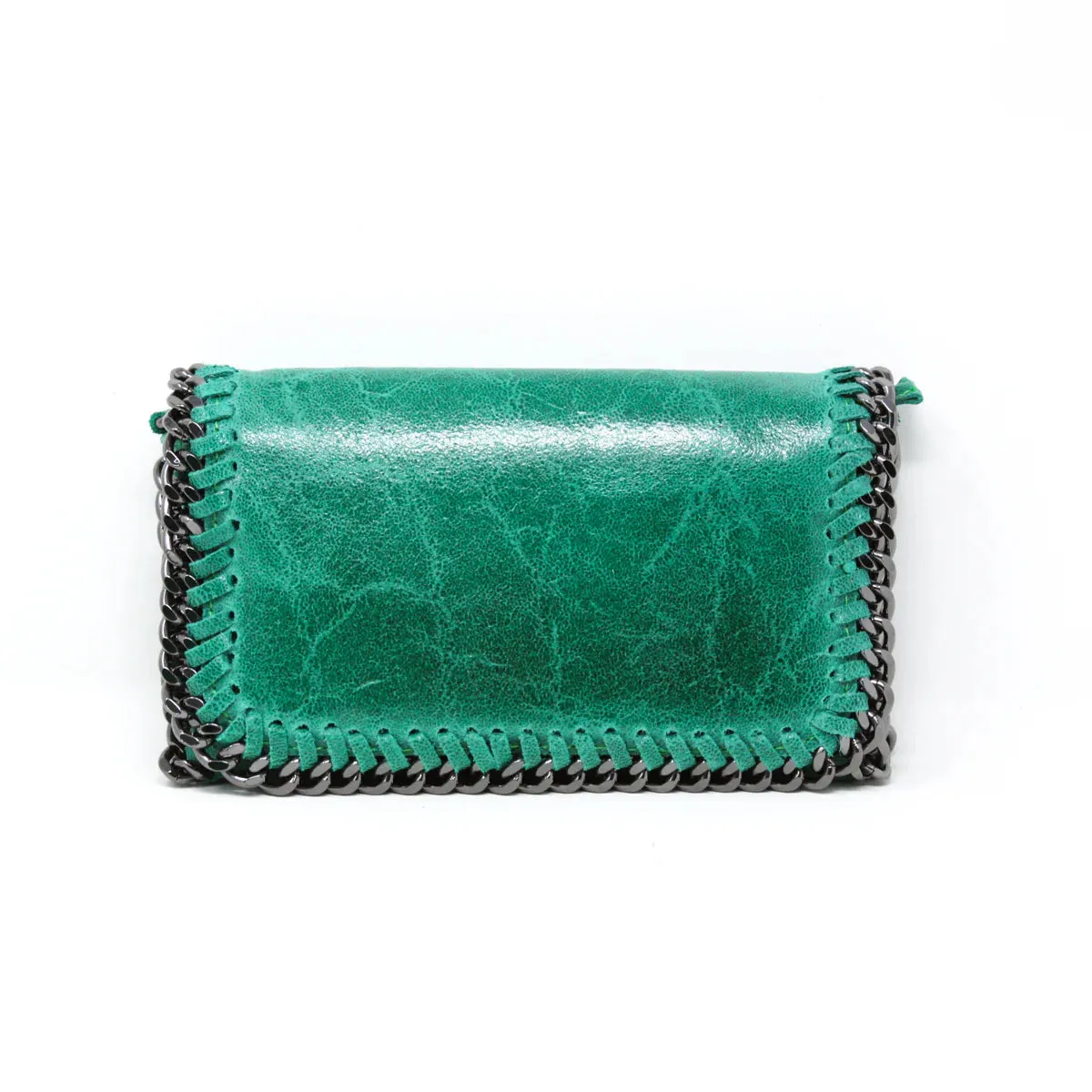 Emerald Leather Crossbody Purse