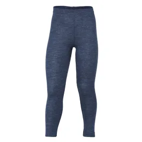 Engel Kids 100 Wool Leggings Blue Melange