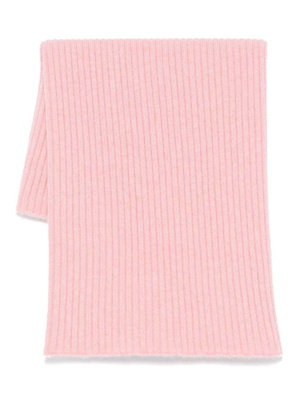 Eric Bompard Pink Ribbed Scarf