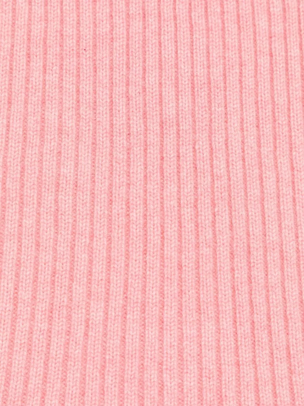 Eric Bompard Pink Ribbed Scarf