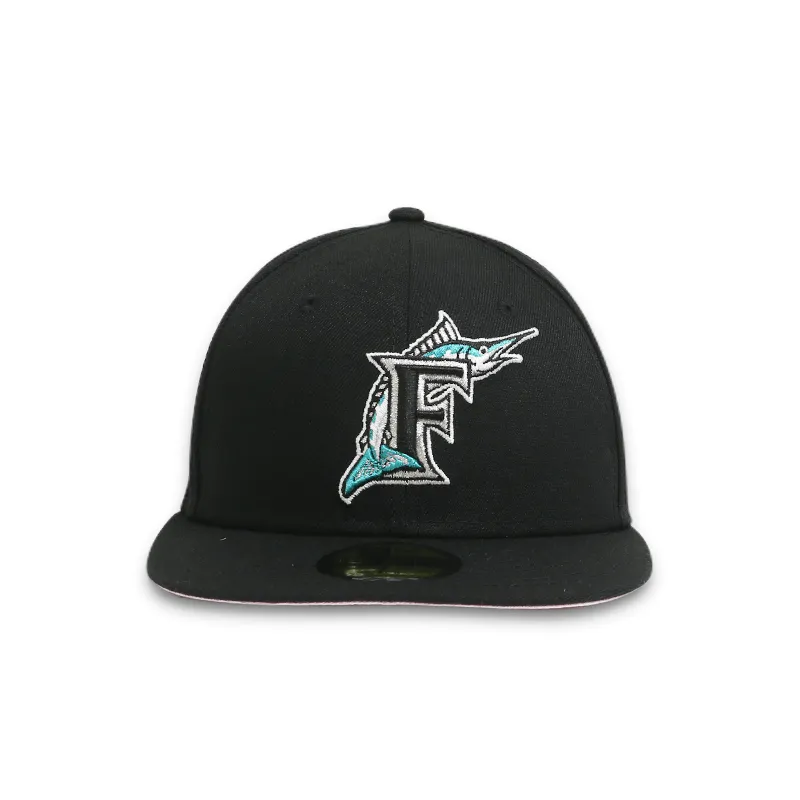 Black Fitted Men's Hat Celebrating Florida Marlins in 91' World Series