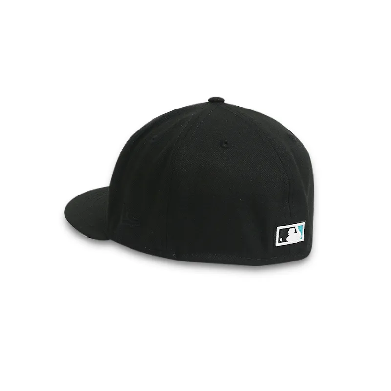 Black Fitted Men's Hat Celebrating Florida Marlins in 91' World Series