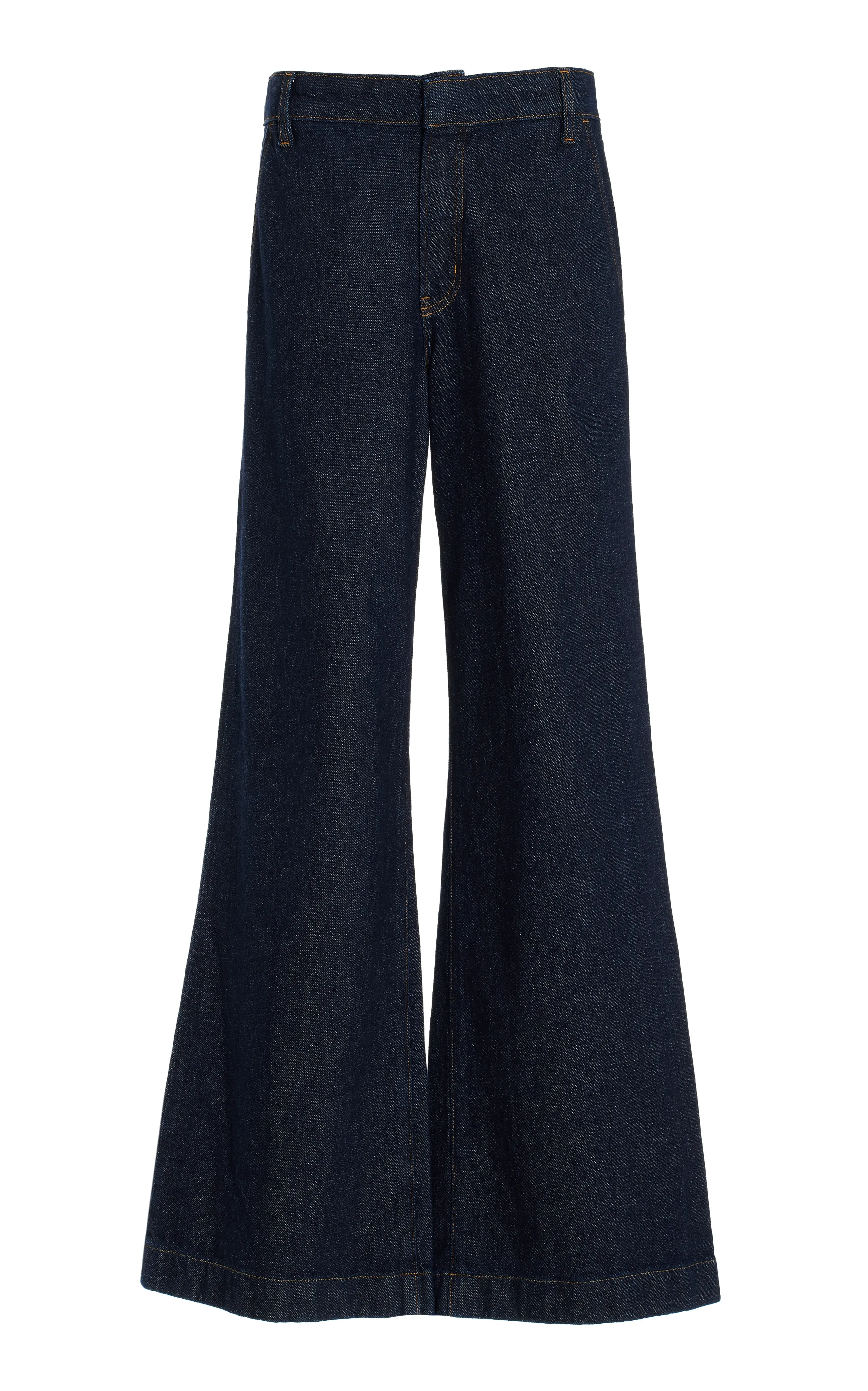 FRAME Tailored Rigid High-Rise Wide-Leg Jeans