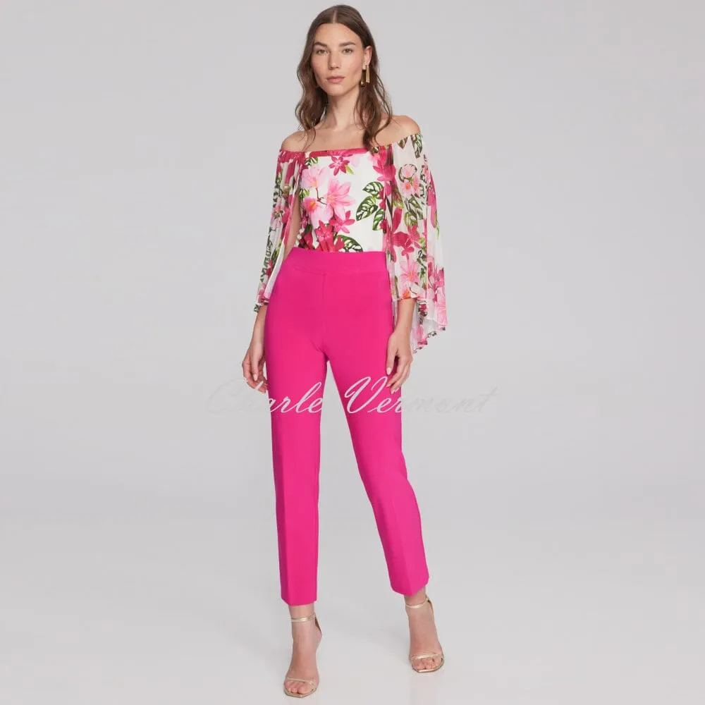 Joseph Ribkoff Off-The-Shoulder Floral Print Top - Style 241780