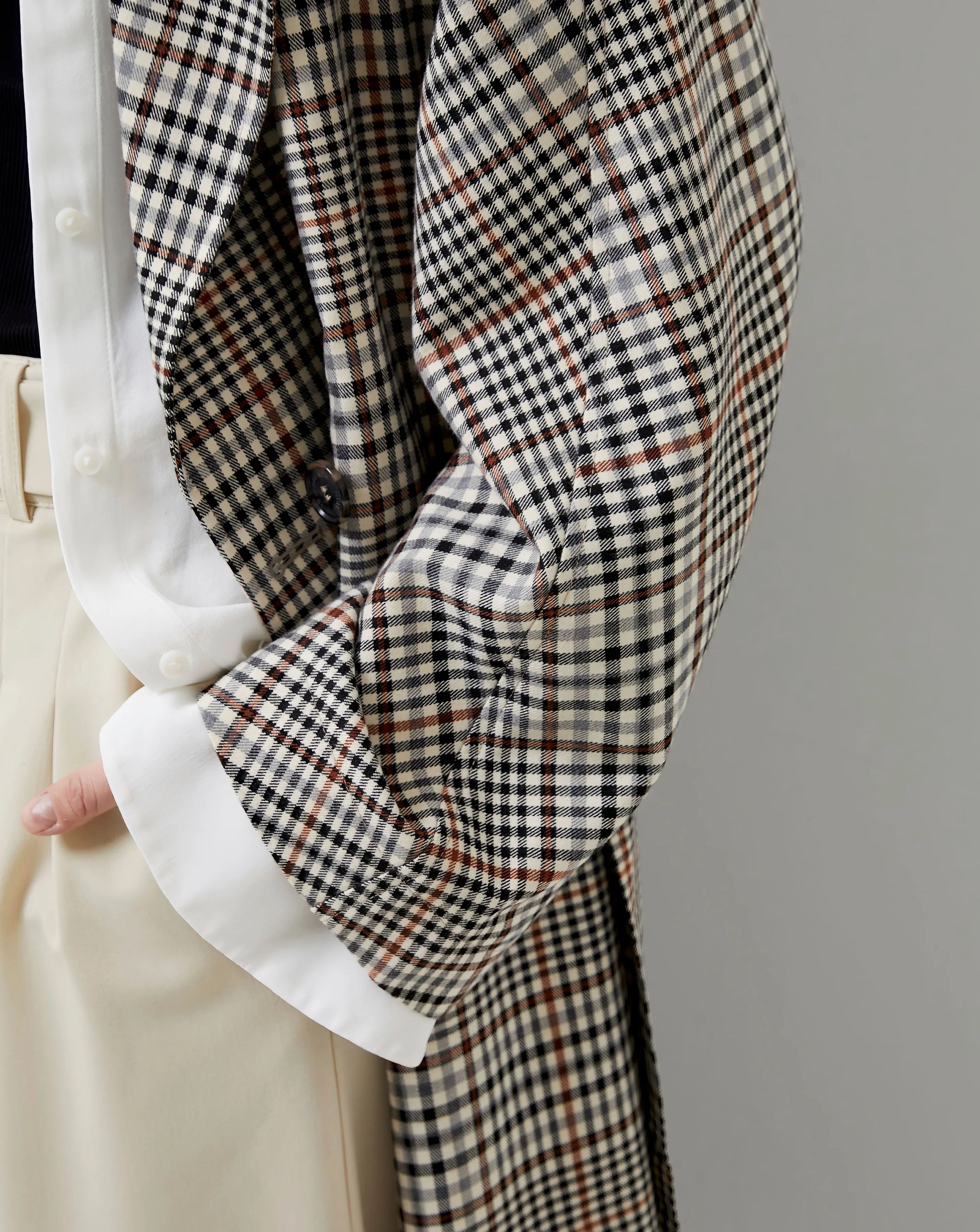 French Connection Dandy Check Trench Coat