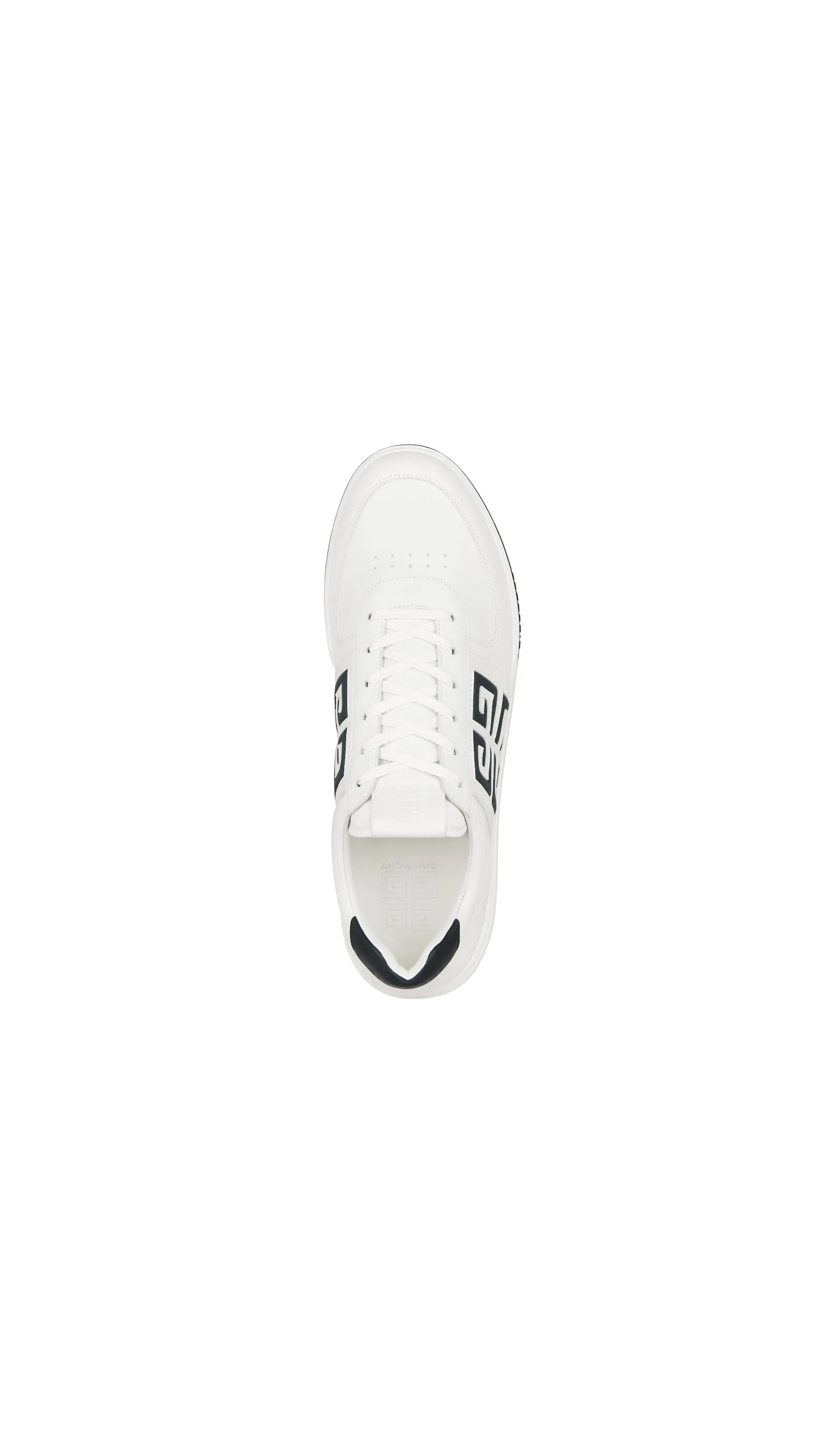 White/Black G4 Leather Sneakers,