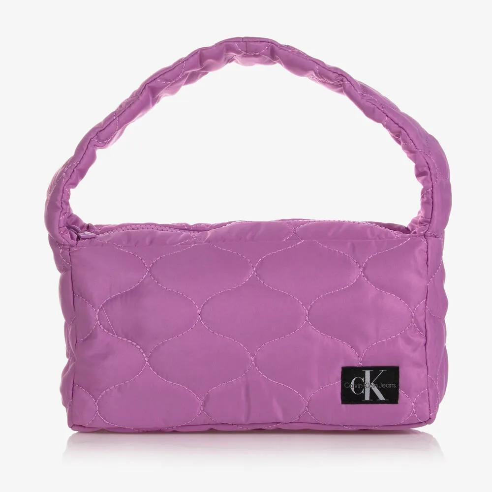 Girls Purple Quilted Bag (25cm)