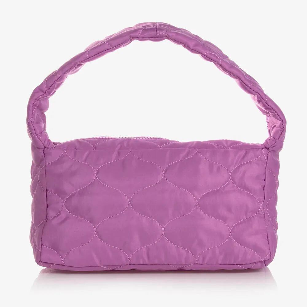 Girls Purple Quilted Bag (25cm)