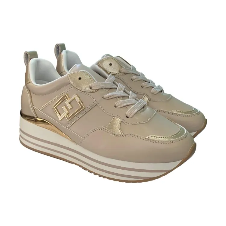 Beige Women's Sneakers by Gold & Gold