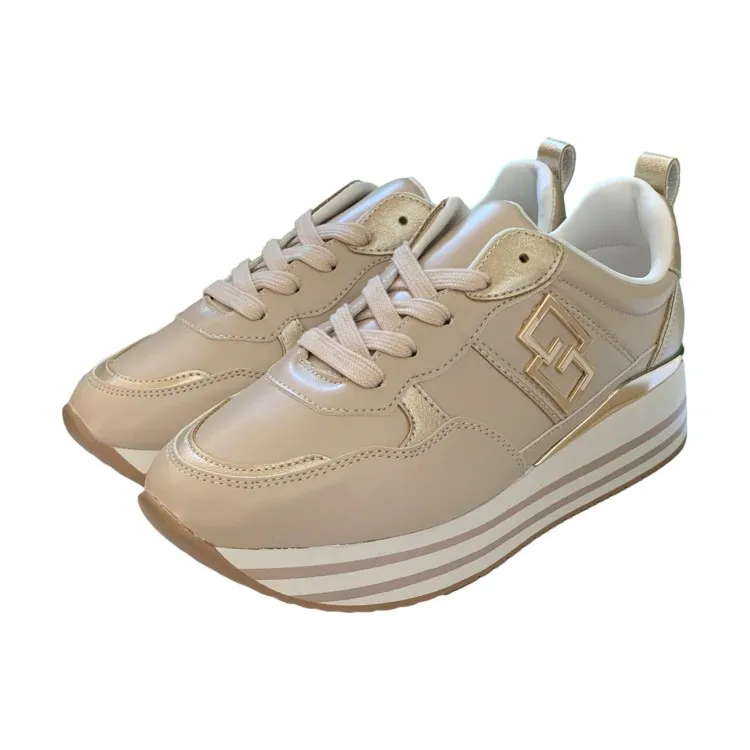 Beige Women's Sneakers by Gold & Gold