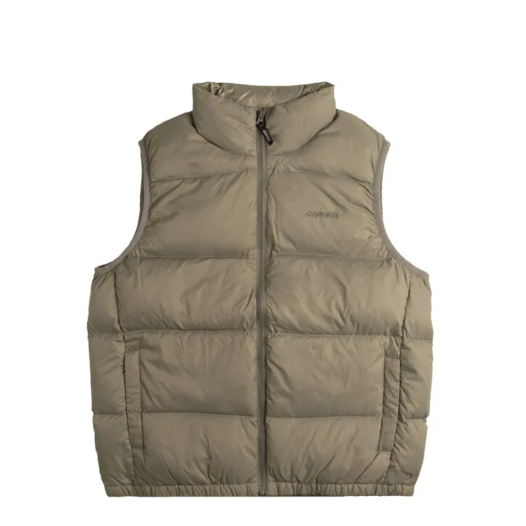 Gramicci Down Puffer Vest Seal Grey