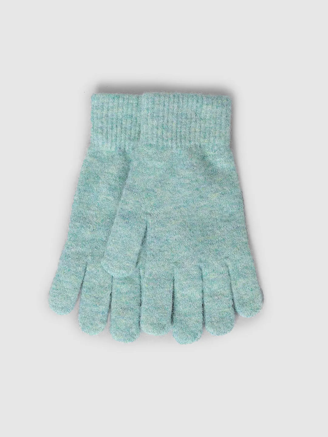 Green Knit Gloves