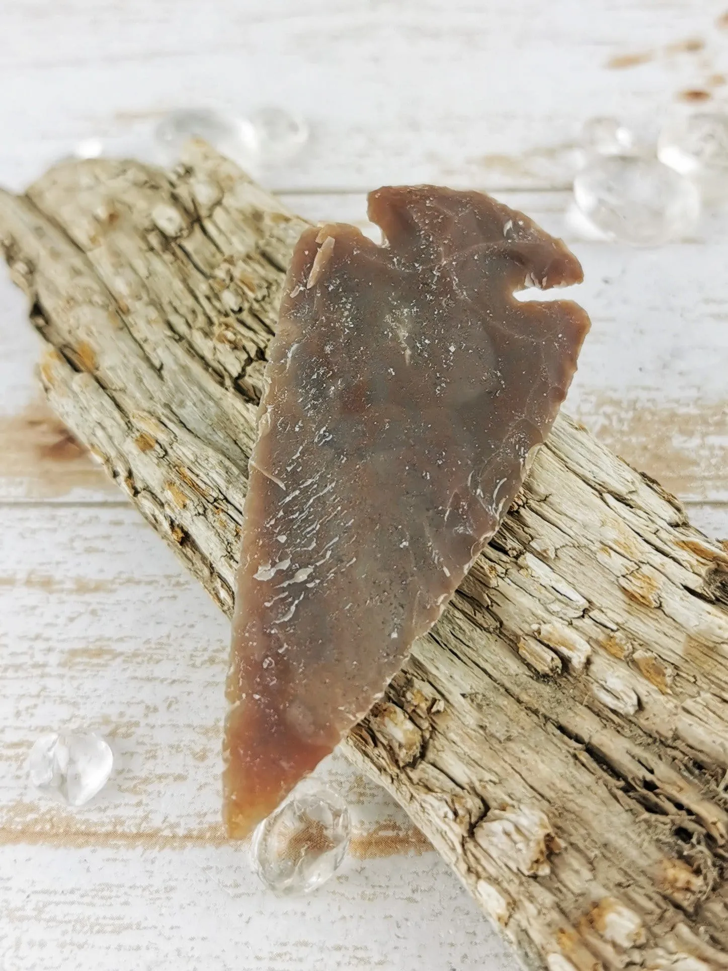 Grey Carved Jasper Arrowheads for Collectors