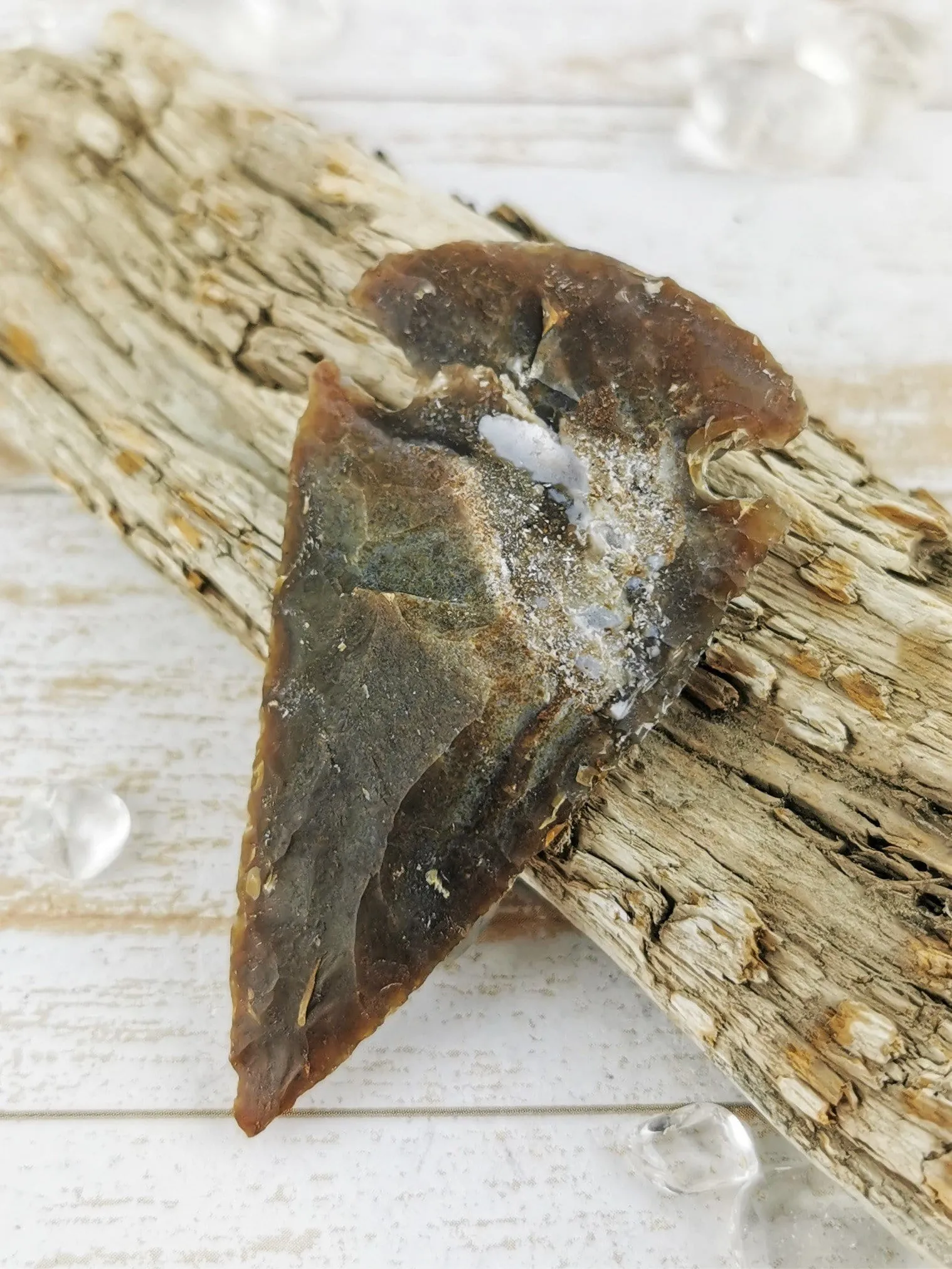 Grey Carved Jasper Arrowheads for Collectors