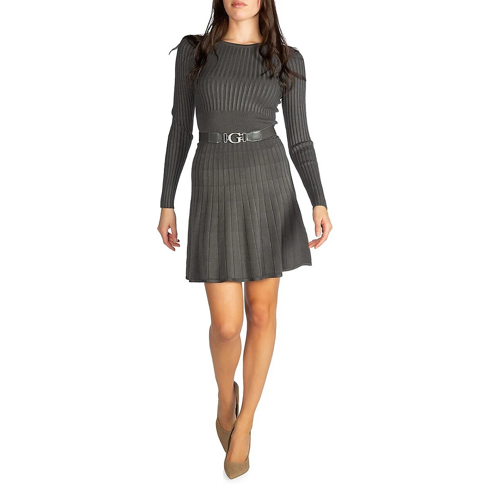 GUESS Paige Rib-Knit Sweater Dress