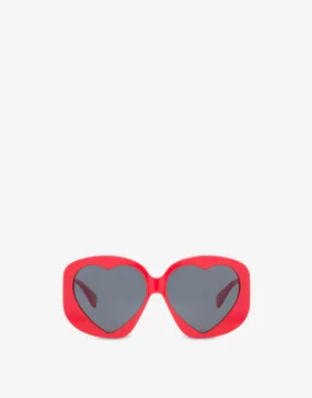 Heart Lenses red sunglasses