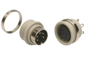 Hirschmann, MAB 8 Pole Din Socket, DIN 41524, 4A, 34 V ac/dc IP30, Screw Lock, Female, Panel Mount
