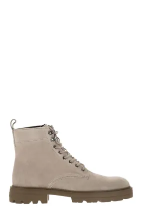 Hogan Contemporary Urban Suede Boots - 5 cm Shaft