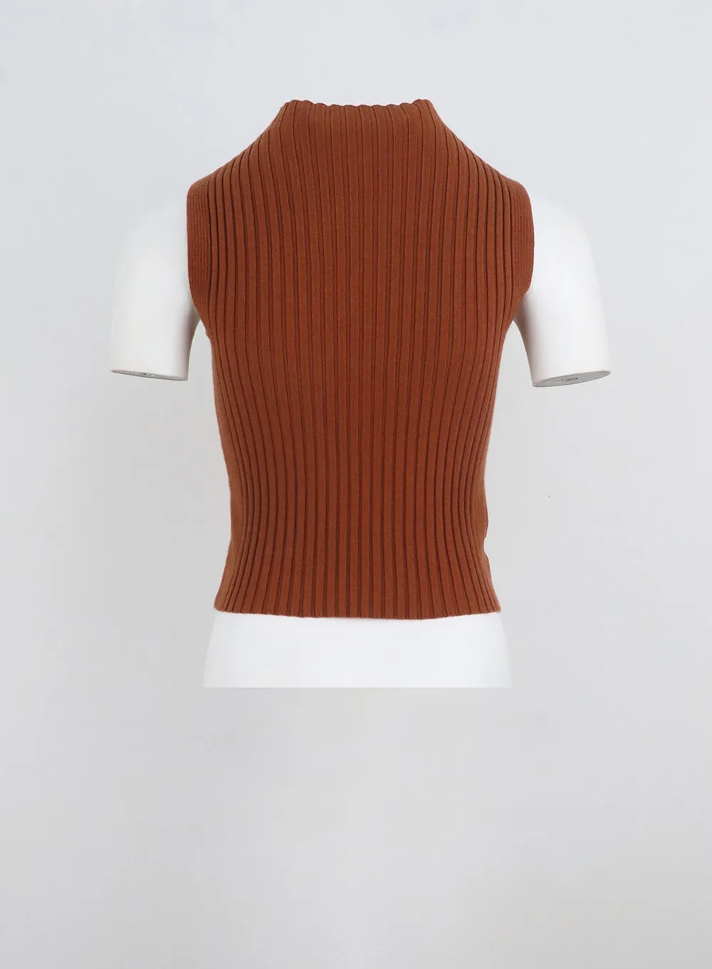 IL326 Halter Neck Ribbed Top