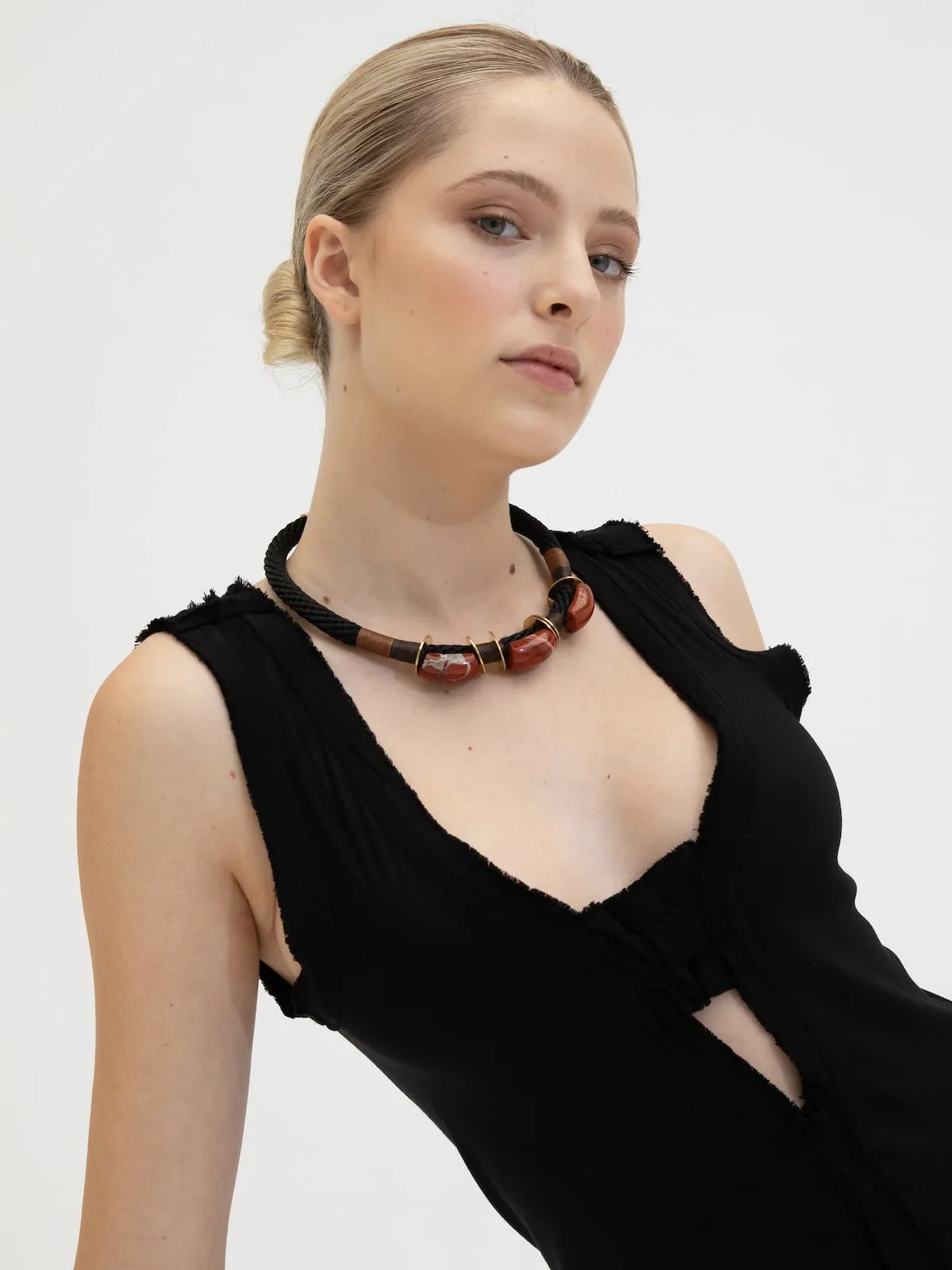 Black Red Jasper Inanna Choker