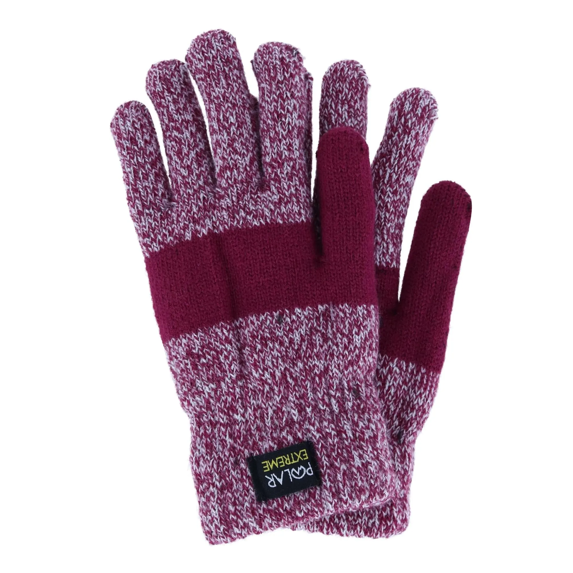 Insulated Marl Knit Gloves for Women by Polar Extreme