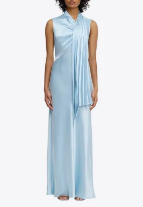 Jeffries Draped Satin Maxi Dress