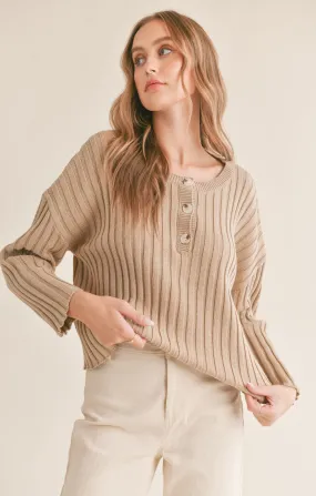 Jemma Sadie & Sage Ribbed Knit Top