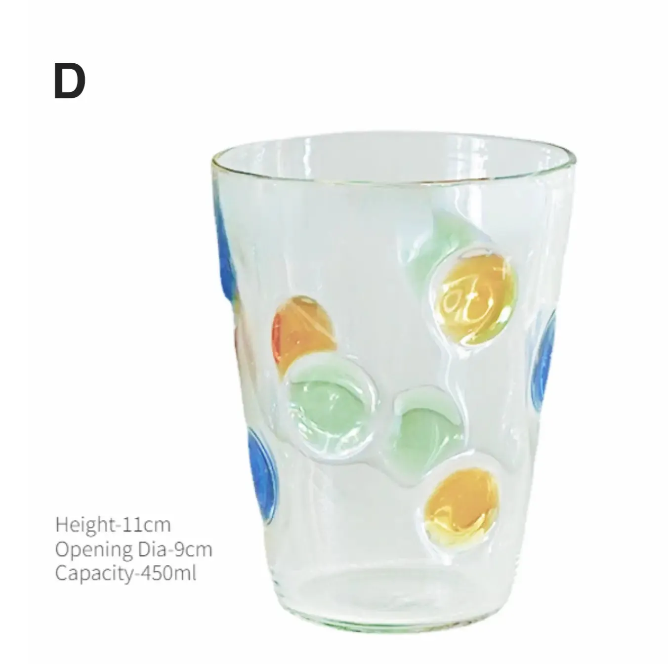 Jewel Dots Glass Cup