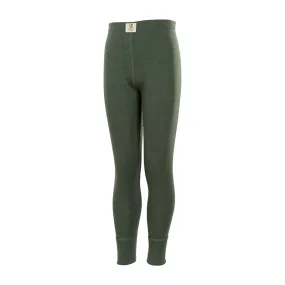 Kids' Olive Merino Wool Leggings