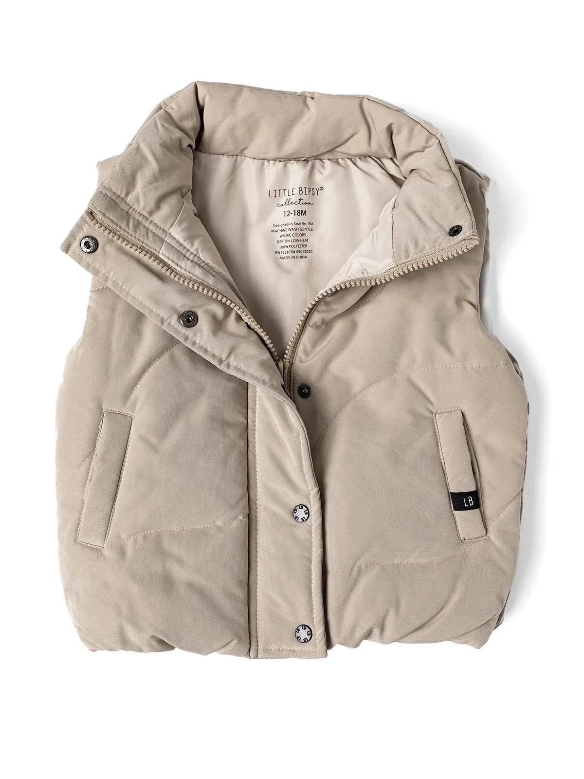 Kids Puffer Vest by Little Bipsy