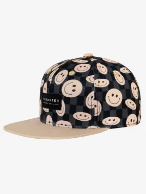 Black Kids Hat with Smiley Snapblack Design