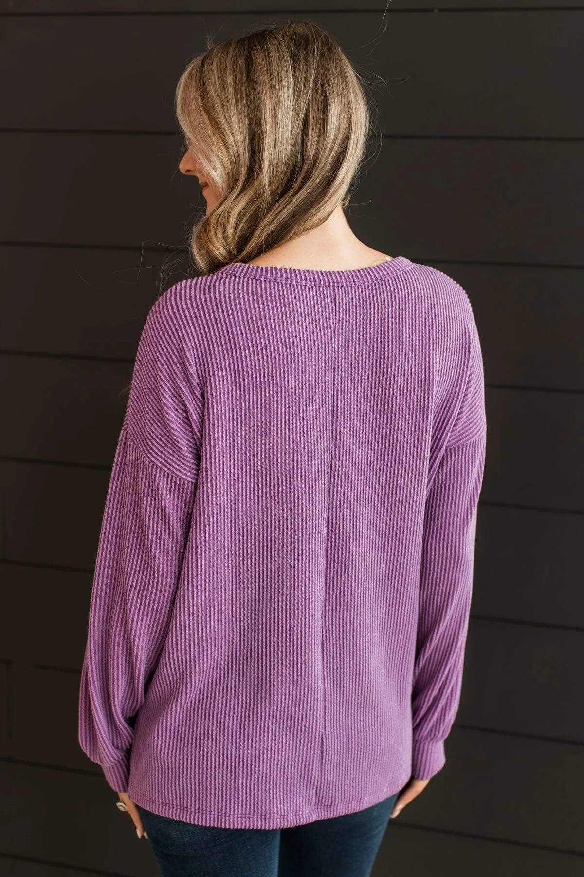 Pleased To Meet You Knit Top Lavender