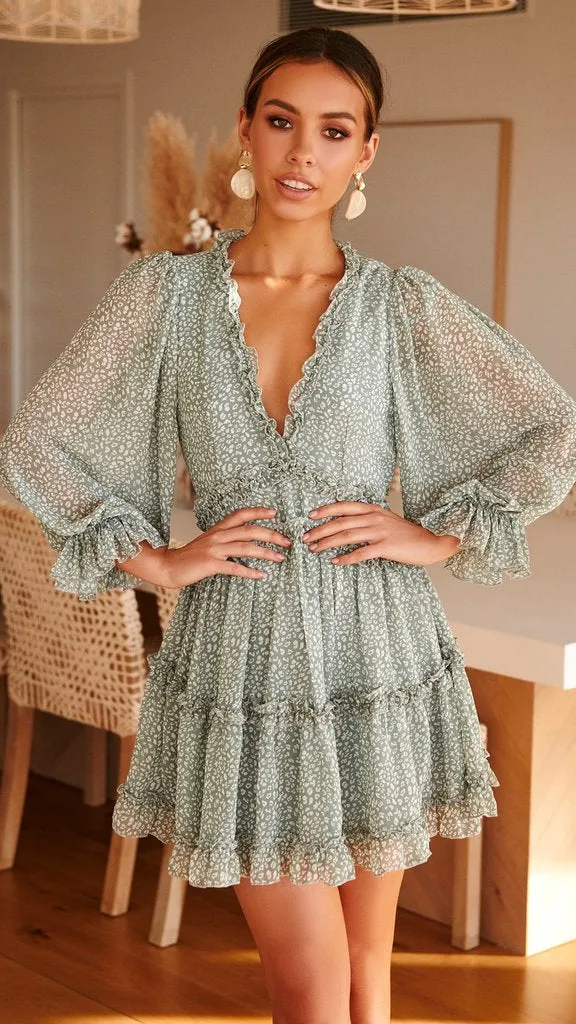 Long Sleeve Summer Dress