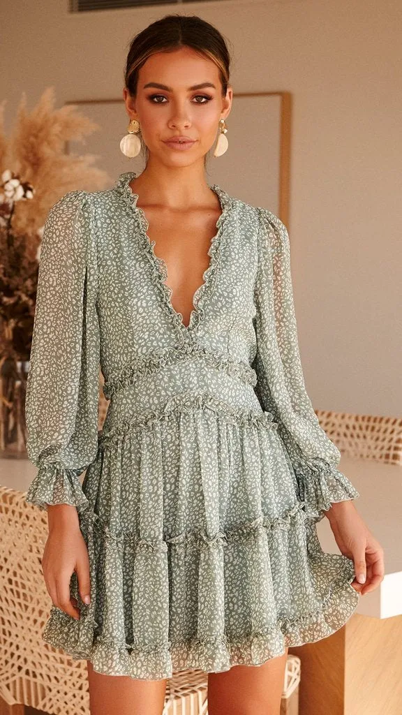 Long Sleeve Summer Dress