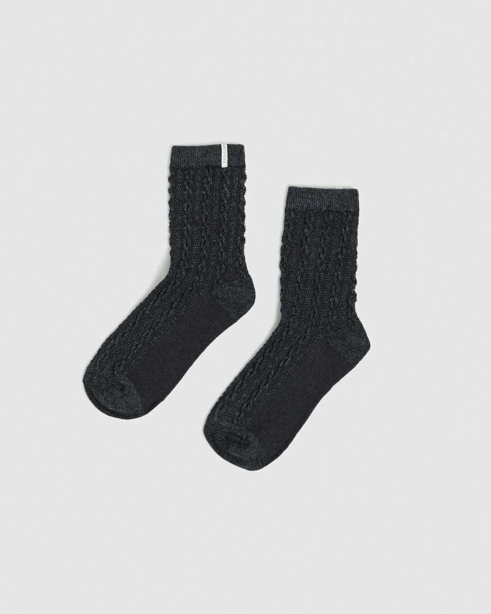 Luca Cable Knit Socks Melange Multi (3 Pack) by Subtitled