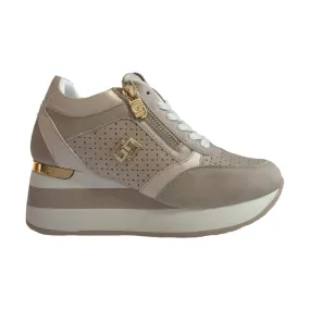 Gold & Gold Beige Women's Sneakers GB825