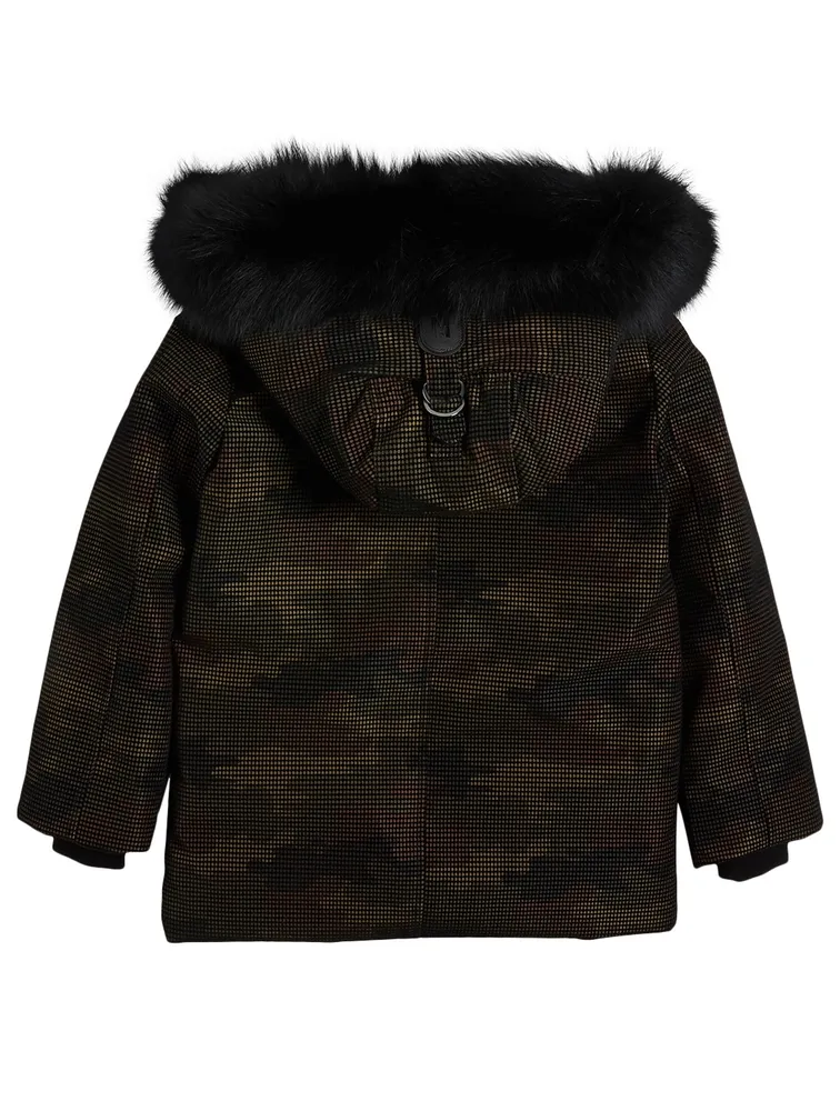 MACKAGE Kids Down Jacket Fur Hood