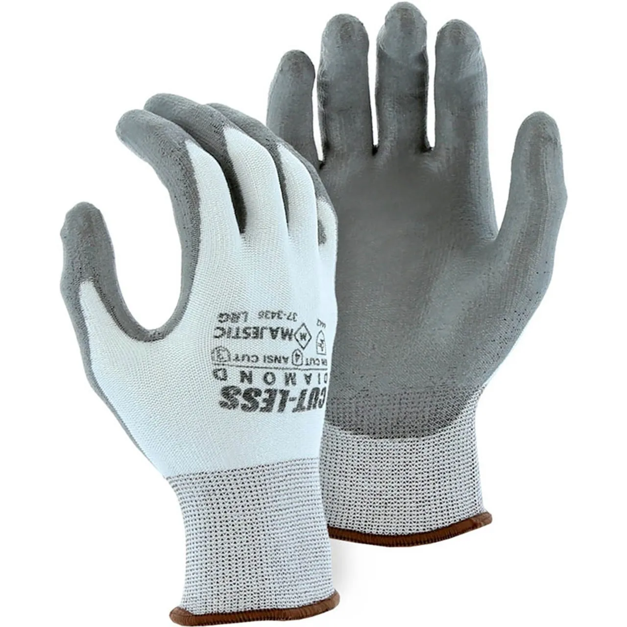 Majestic Box of 12 Pair White Level A3 Dyneema Knit Gloves