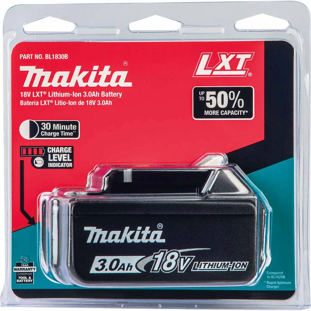 Makita BL1830B 18V LXT® Lithium-Ion 3.0Ah Battery