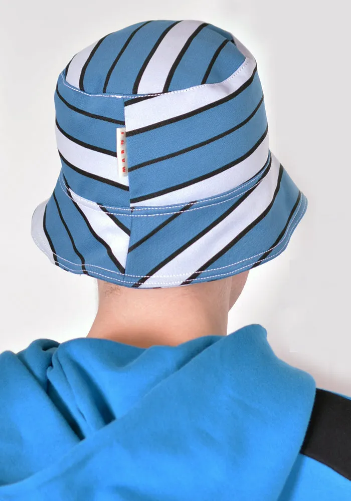 MARNI Striped Blue Bucket Hats