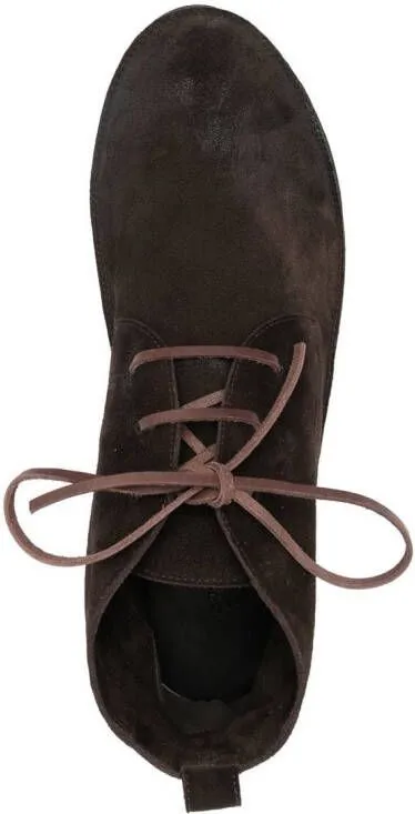 Brown Marsèll Lace-Up Suede Boots